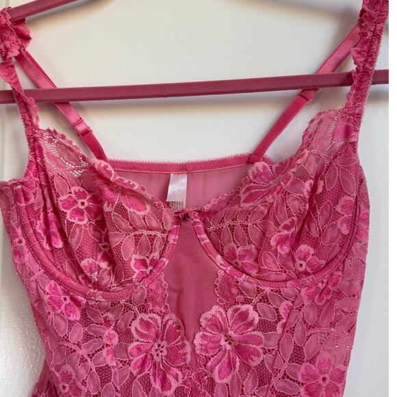 1999 Victoria Secret Lace Lingerie 36C Lace Mesh Fairycore Valentine Y2K 90s - Picture 3 of 4